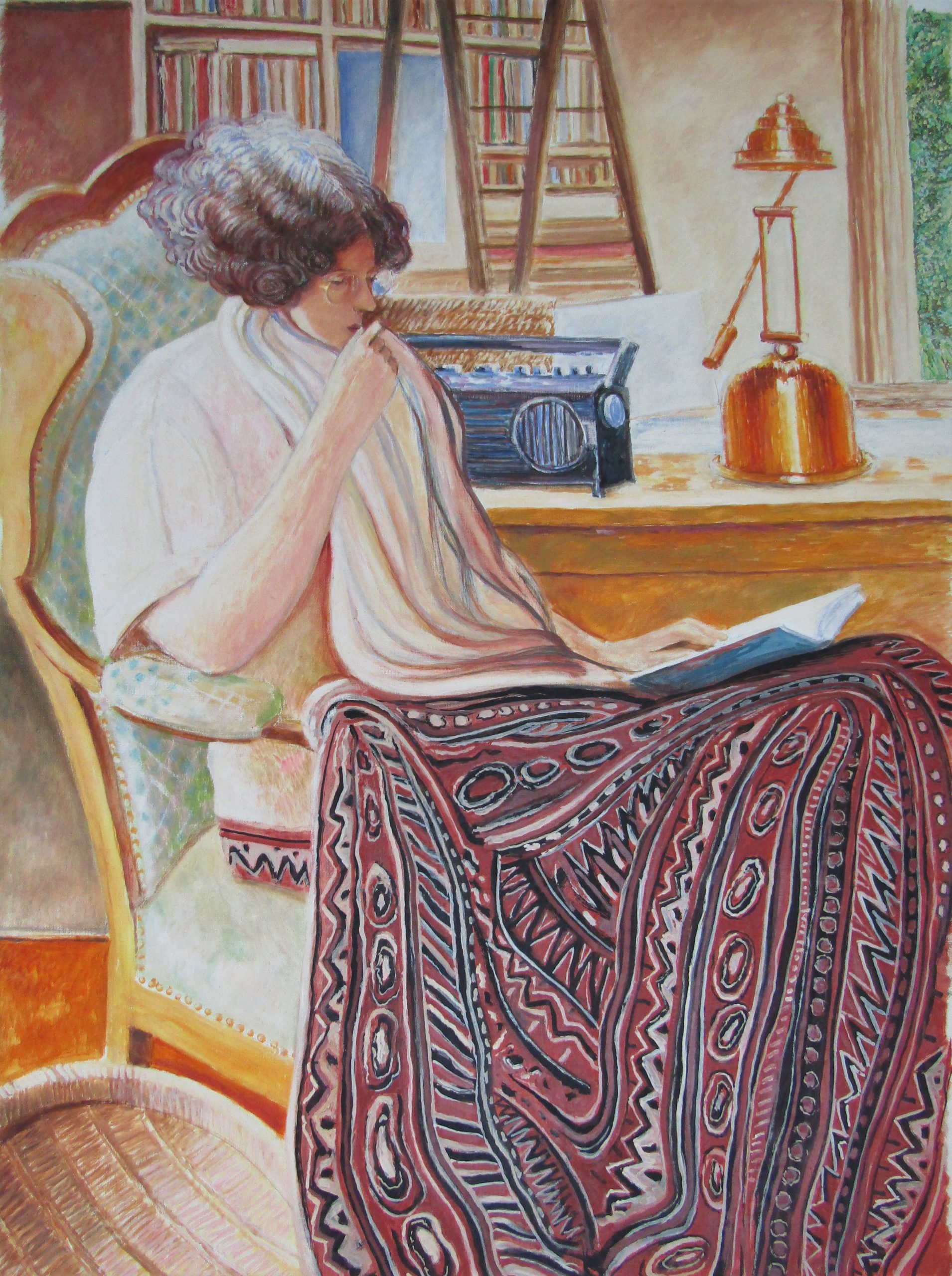inventaire atelier dessin 9 Intuition et Concept Foulard blanc, jupe provençale acryliq sur toile 24.09.00 100x73 IMG_1270 (2)
